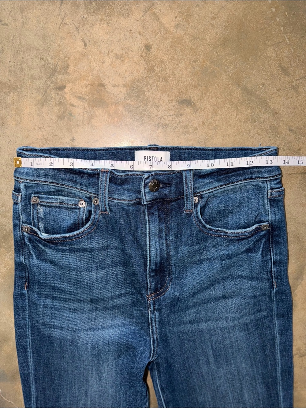 Pistola High Rise Skinny Jeans Dark Wash Stretch Denim Size 27 NWOT - Picture 7 of 14
